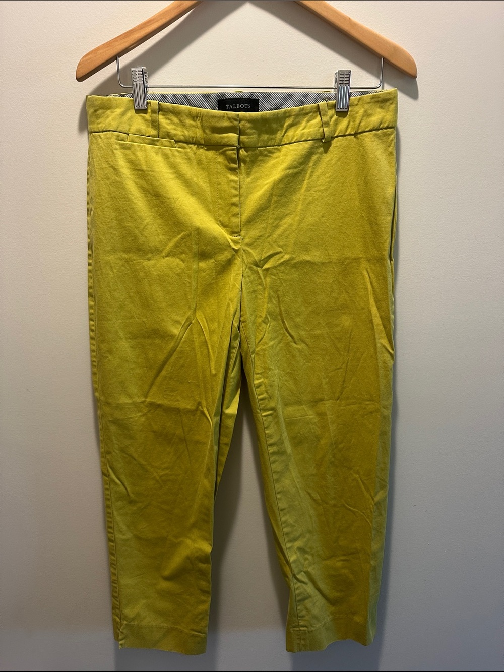 Talbots Men's Bright Yellow Chino Pants